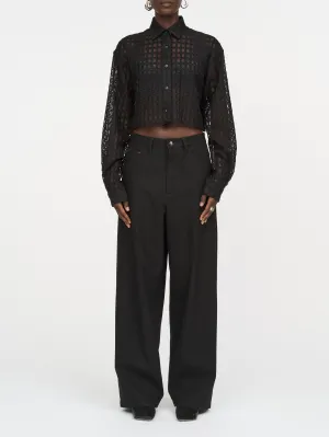 5 Pocket Wide Leg Jean in Black