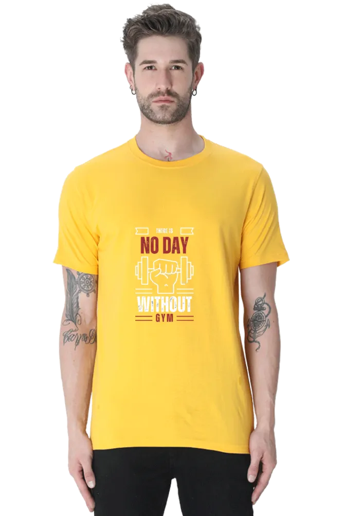 A Male Round Neck Half Sleeve Classic T-Shirt Gym Inspire