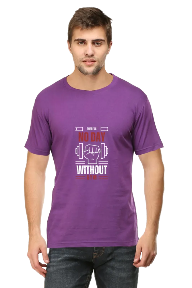 A Male Round Neck Half Sleeve Classic T-Shirt Gym Inspire