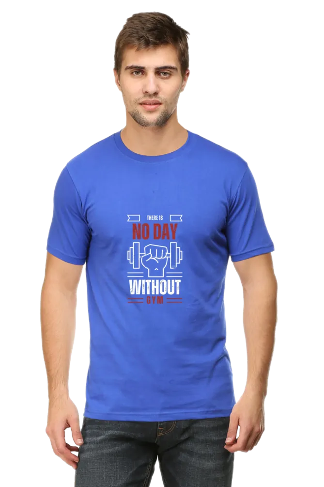 A Male Round Neck Half Sleeve Classic T-Shirt Gym Inspire