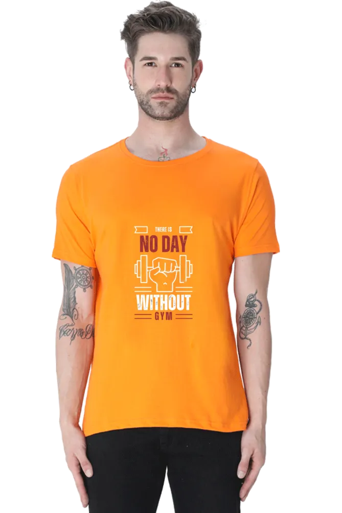 A Male Round Neck Half Sleeve Classic T-Shirt Gym Inspire