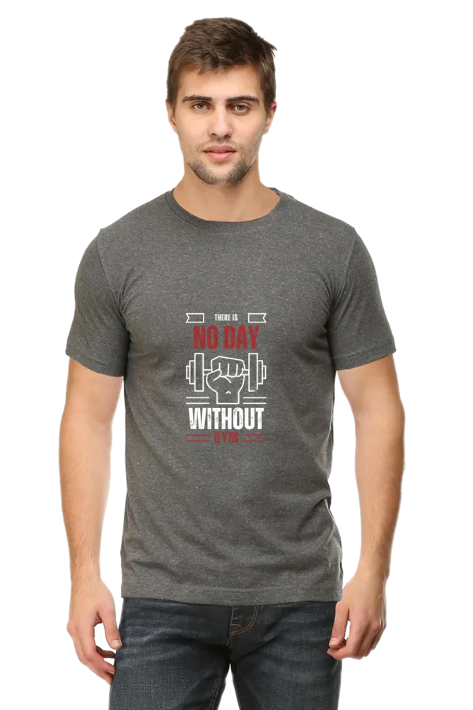A Male Round Neck Half Sleeve Classic T-Shirt Gym Inspire