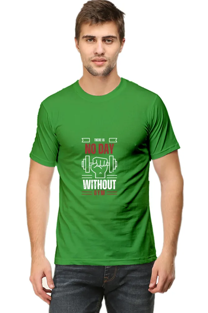A Male Round Neck Half Sleeve Classic T-Shirt Gym Inspire