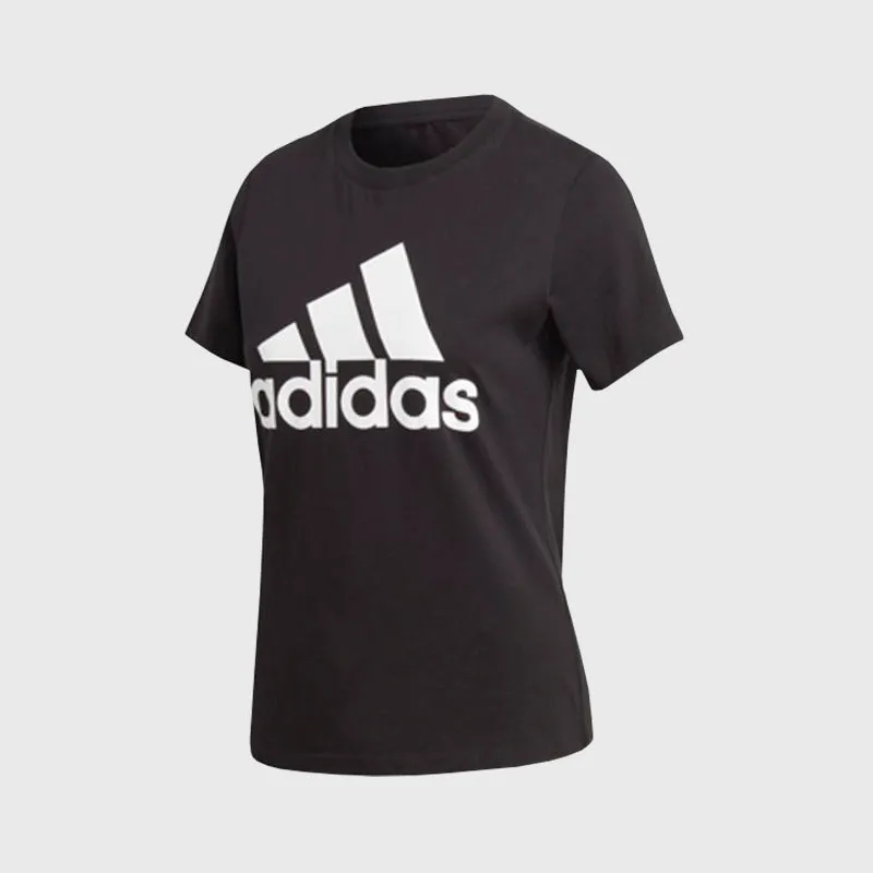 Adidas Womens Badge Of Sport T-shirt Black/White _ 167577 _ Black