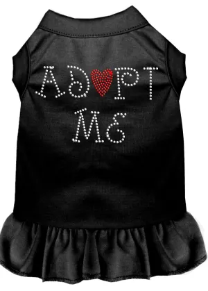 Adopt Me Rhinestone Dress Black Sm