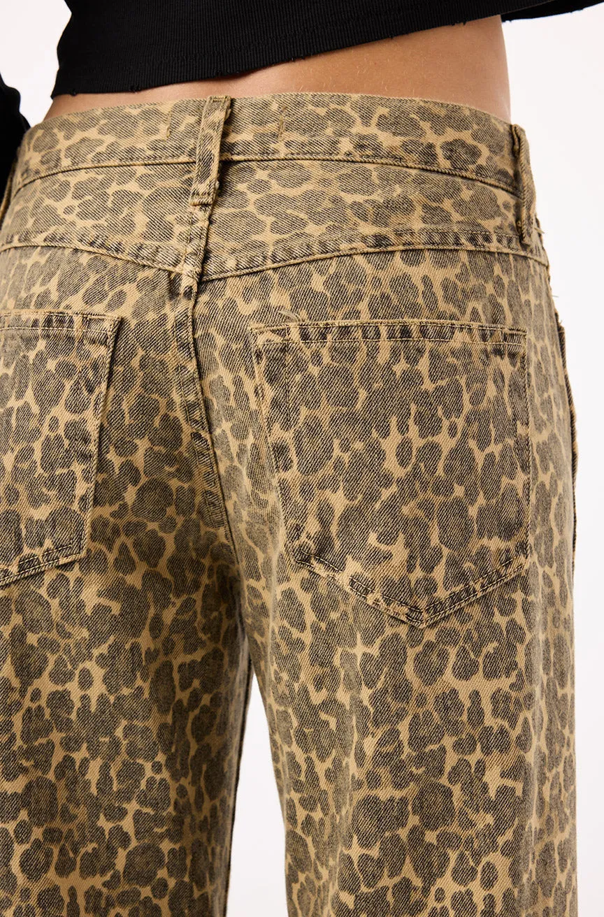 AMO Denim Billie Jeans - Leopard