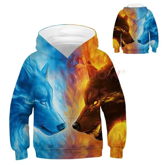 Animal 3D Printed Hoodies