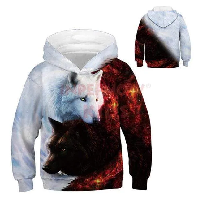 Animal 3D Printed Hoodies