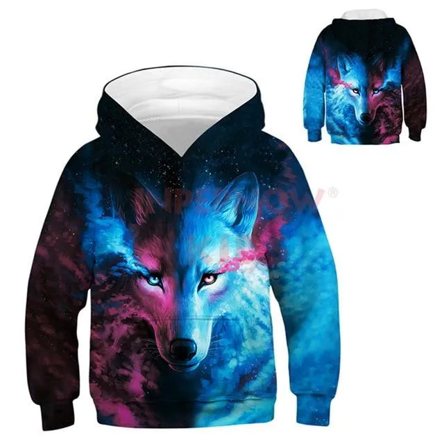Animal 3D Printed Hoodies