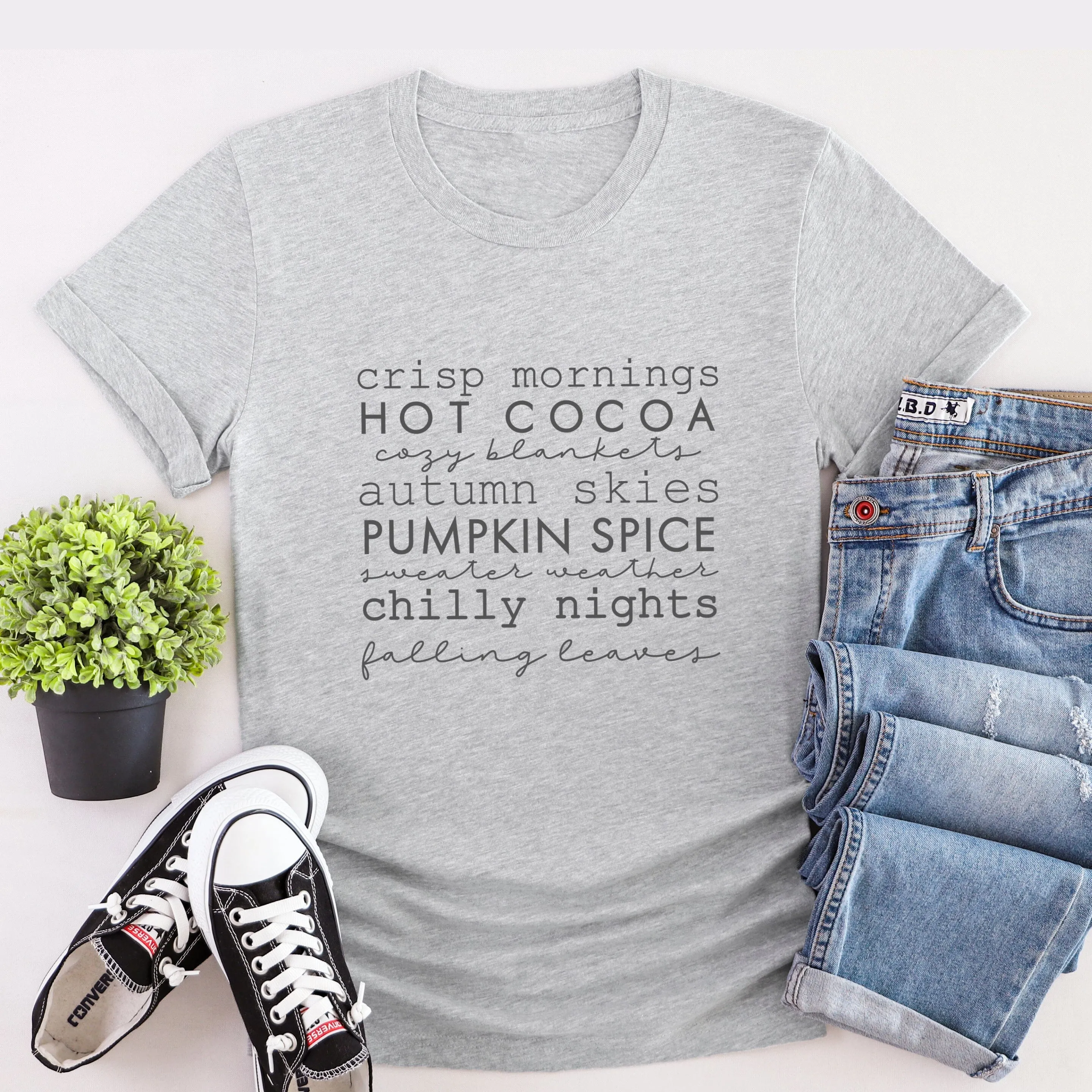 Autumn Days Grey T-Shirt