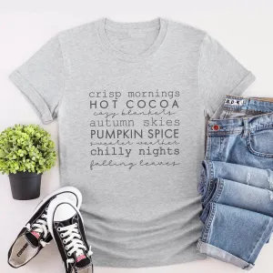 Autumn Days Grey T-Shirt