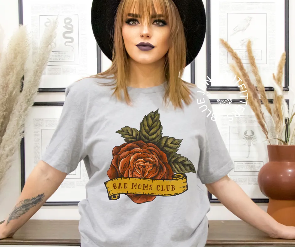 Bad Moms Club | Rose Tattoo Tee