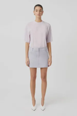 CAMILLA AND MARC - HALSTON MINI SKIRT - LILAC