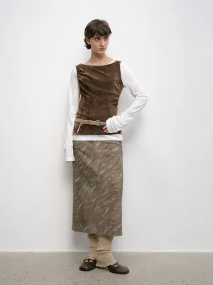 Camouflage Straight Skirt