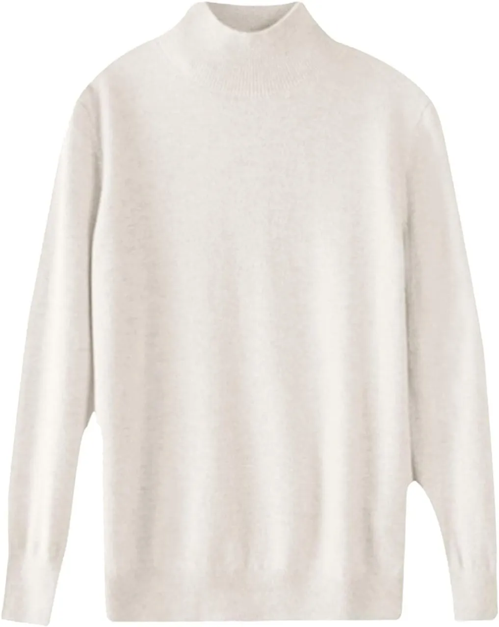 Cashmere Sweaters for Women Mock Neck Comfy Soft Long Sleeve Sweater Pullover Cashmere Fall Thin Sweater Tops