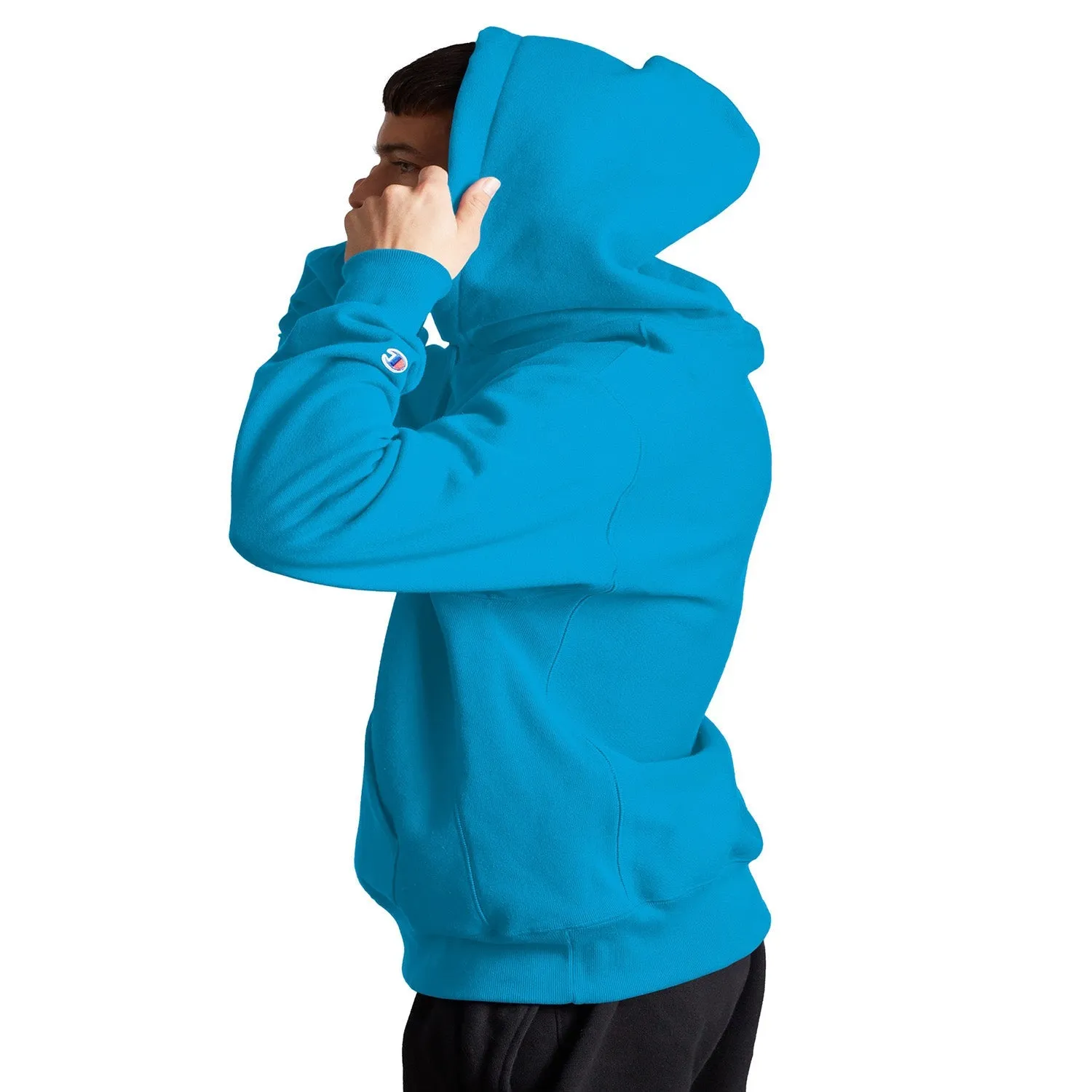 Champion Reverse Weave Fleece Men's Pullover Hoodie Deep Blue