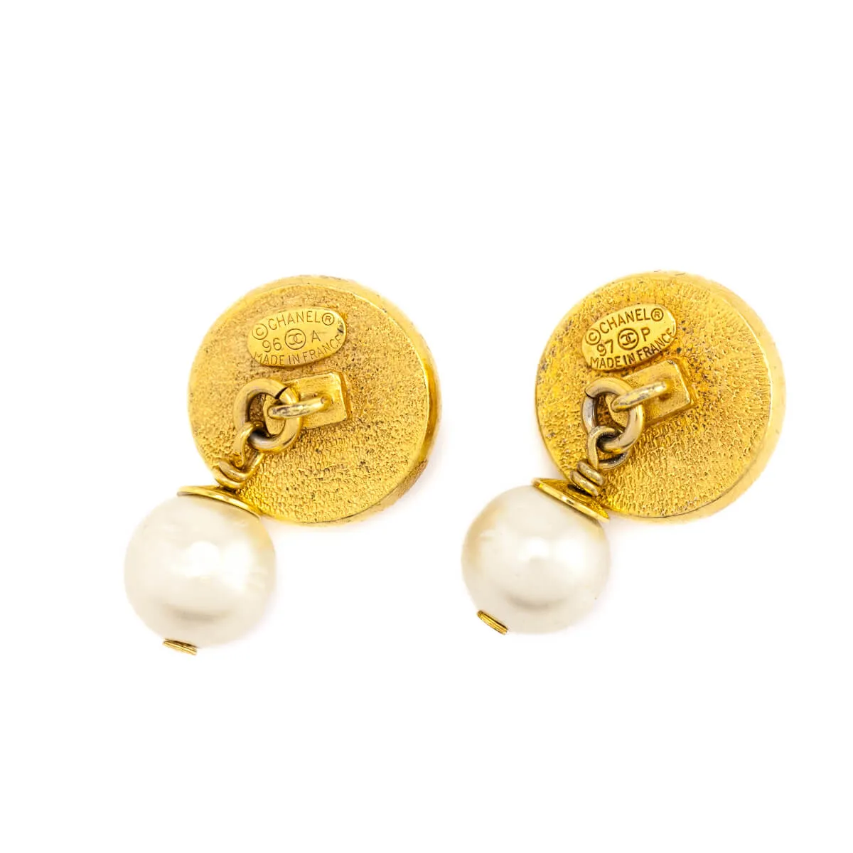 Chanel Pearl Vintage Cuff Links