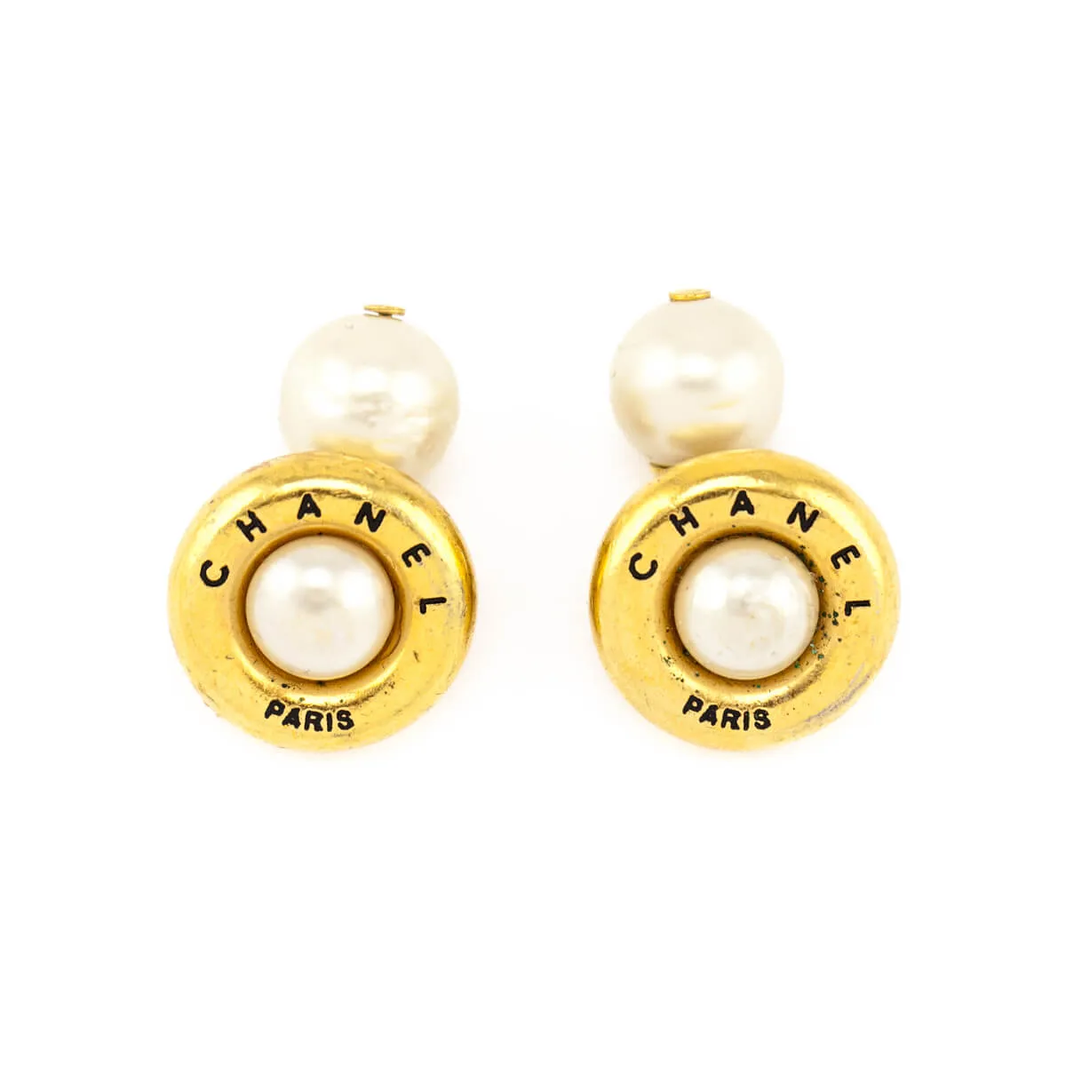 Chanel Pearl Vintage Cuff Links