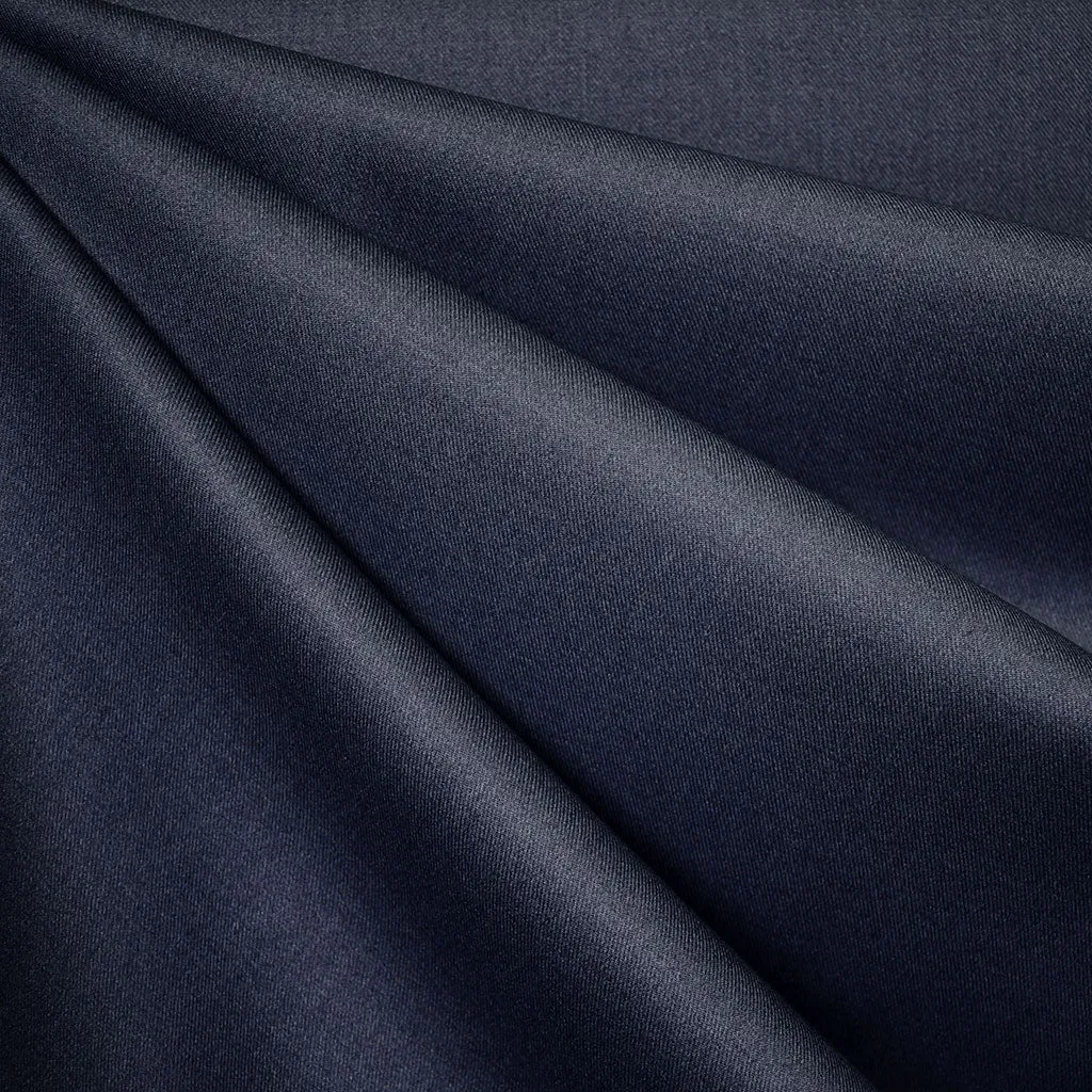 Classic Mid Weight Gabardine Suiting Heather Navy SY