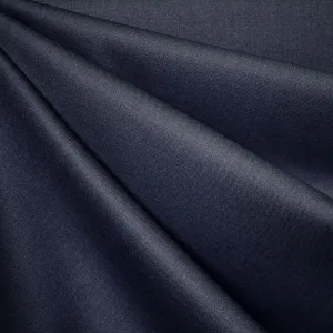 Classic Mid Weight Gabardine Suiting Heather Navy SY