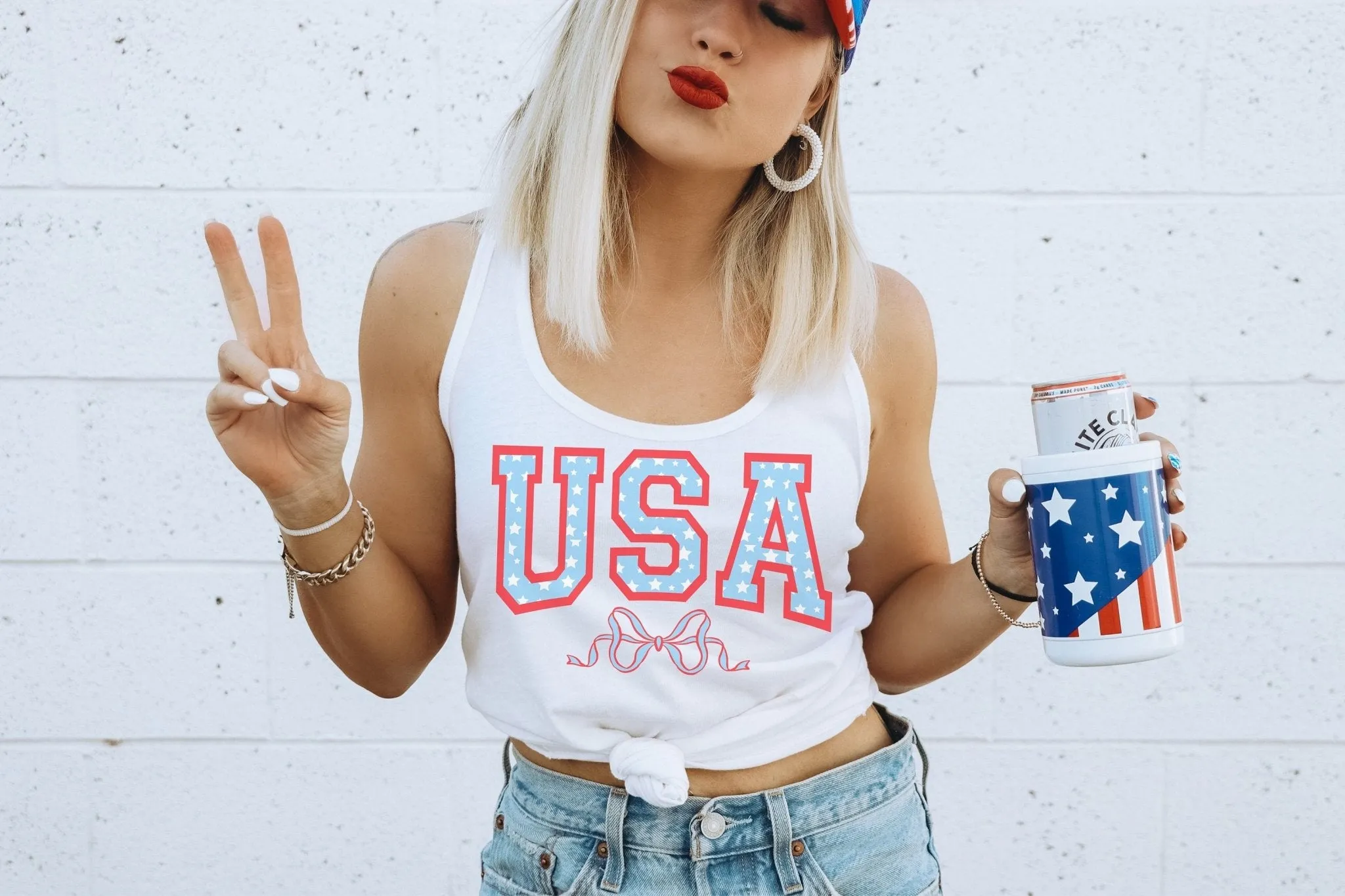 Coquette USA 4th of July Patriotic Sweatshirt