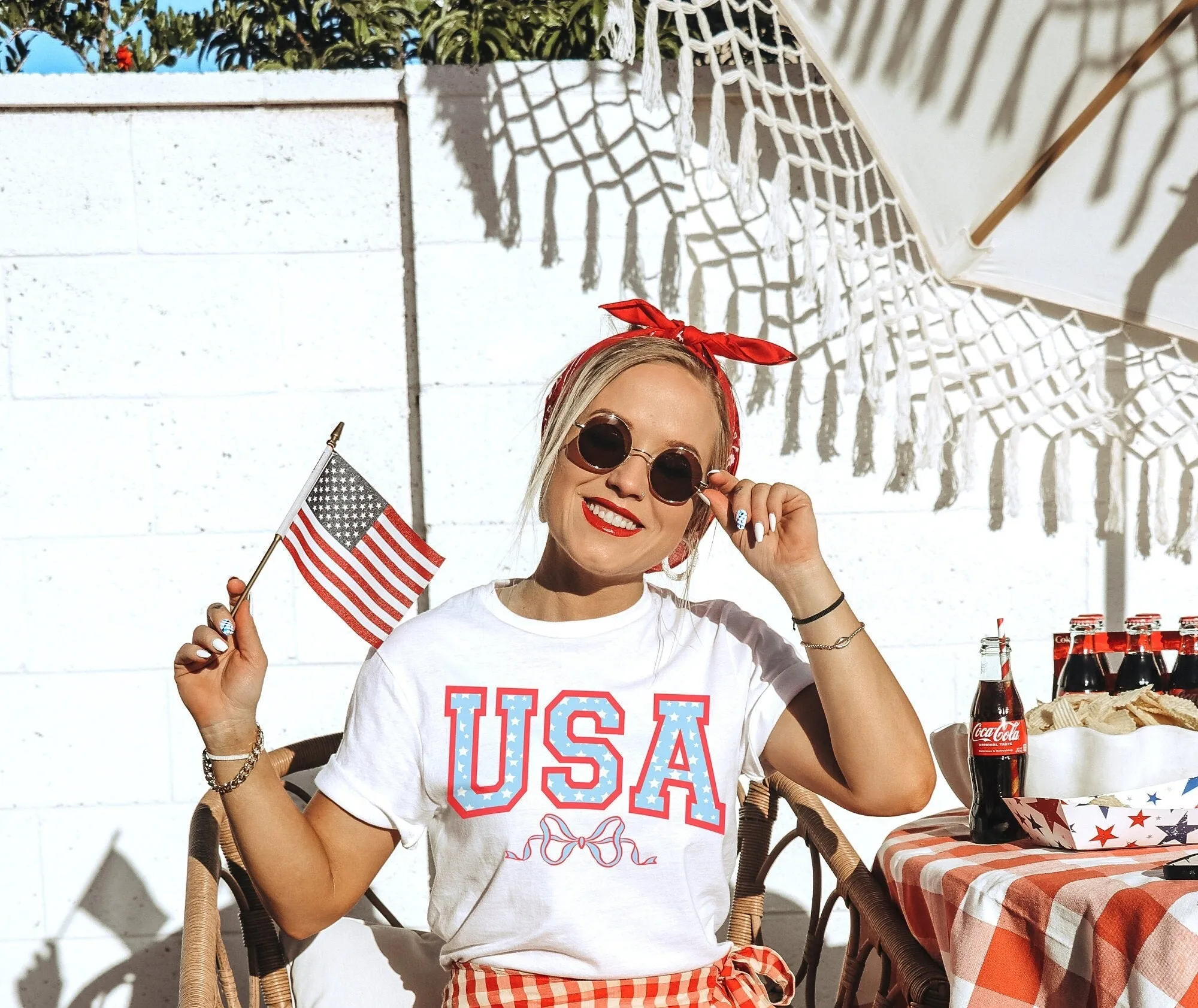 Coquette USA 4th of July Patriotic Sweatshirt