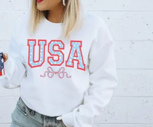 Coquette USA 4th of July Patriotic Sweatshirt