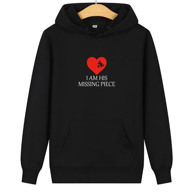 Couple hoodies Missing piece