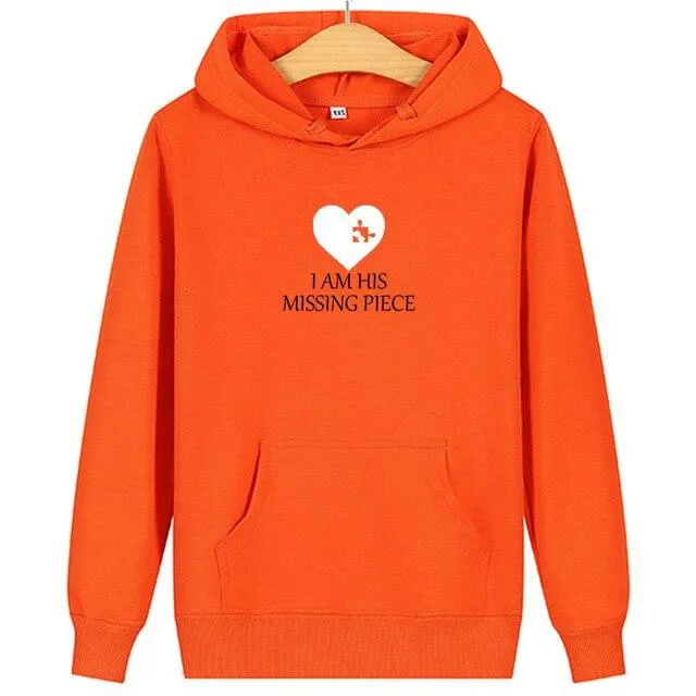 Couple hoodies Missing piece