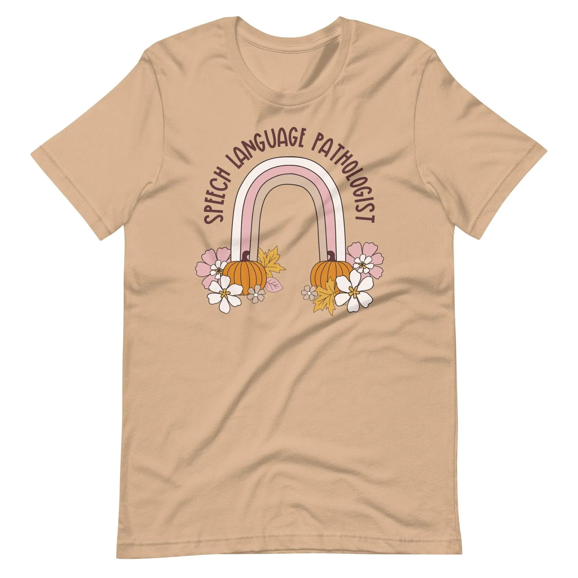 Custom Floral Pumpkin Rainbow Tee