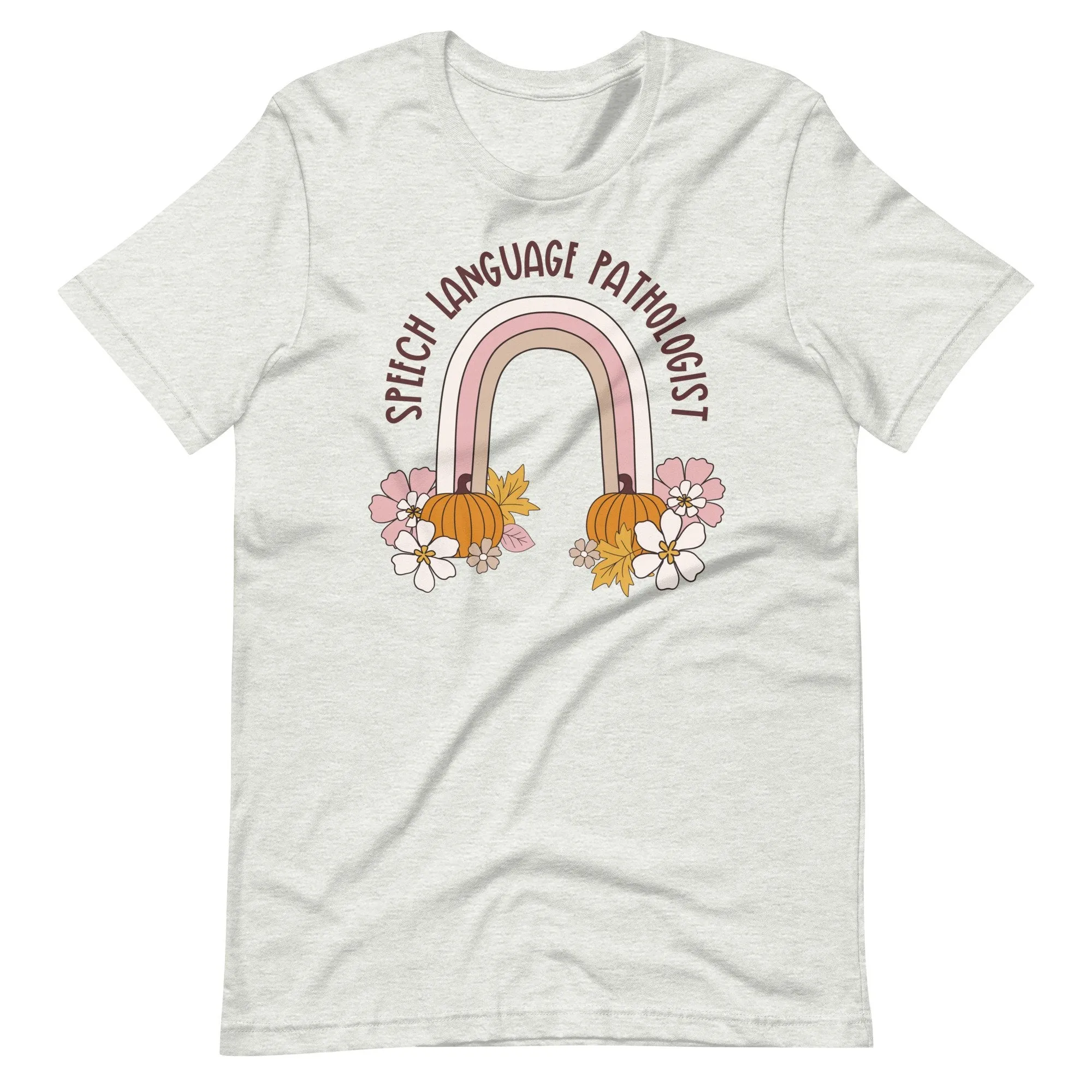 Custom Floral Pumpkin Rainbow Tee