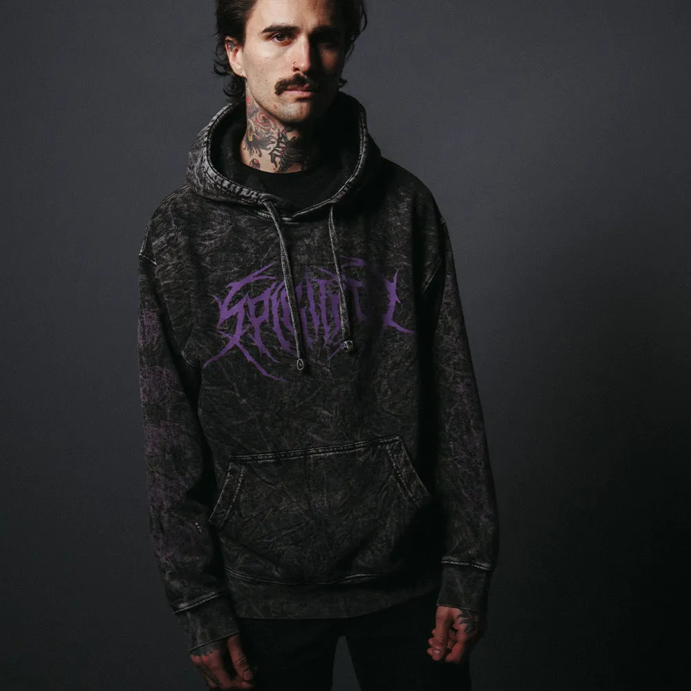 Death Metal Logo Mineral Wash Hoodie