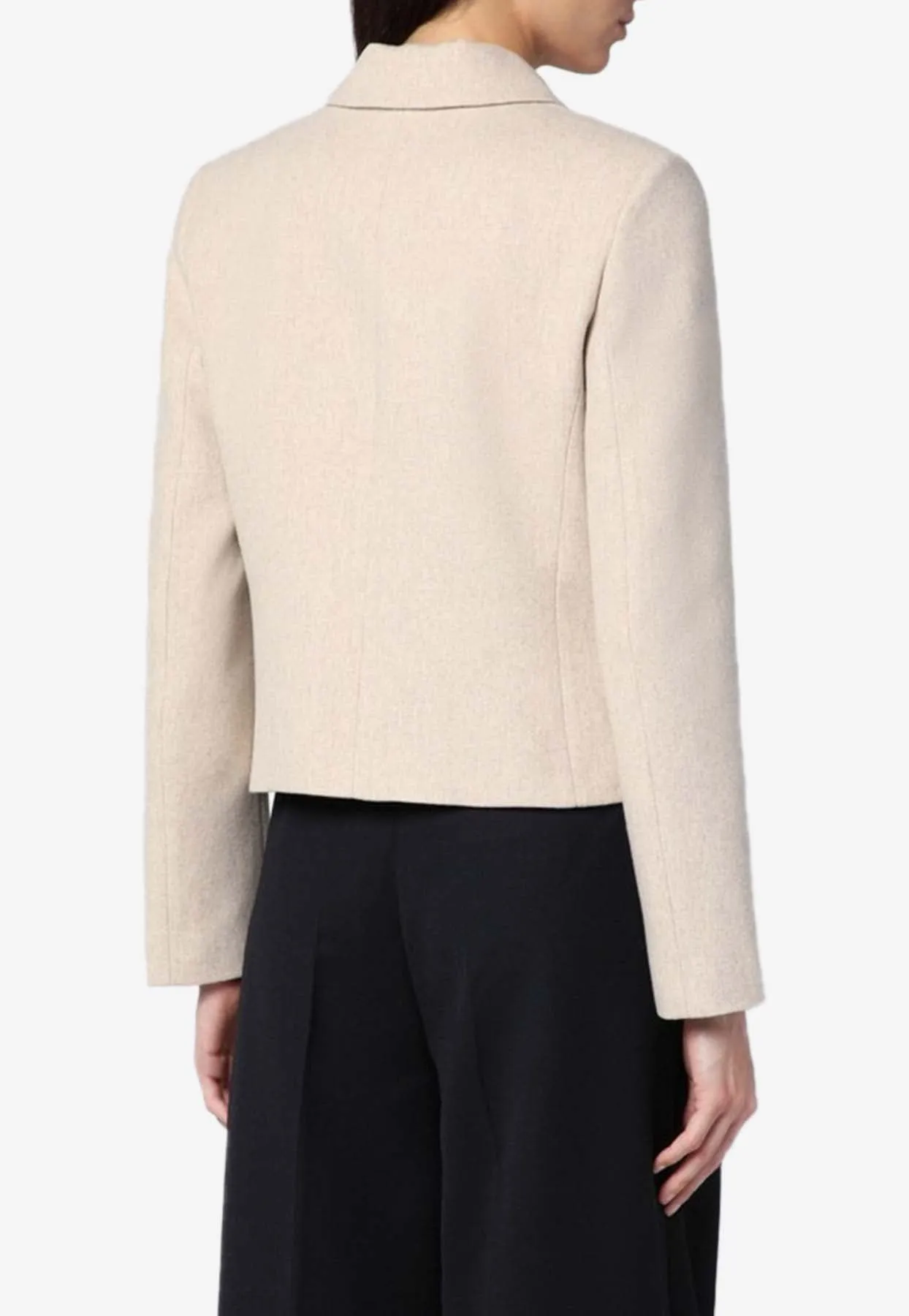Double-Breasted Cropped Jacket
