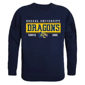 Drexel University Dragons Established Crewneck Pullover Sweatshirt Sweater Navy