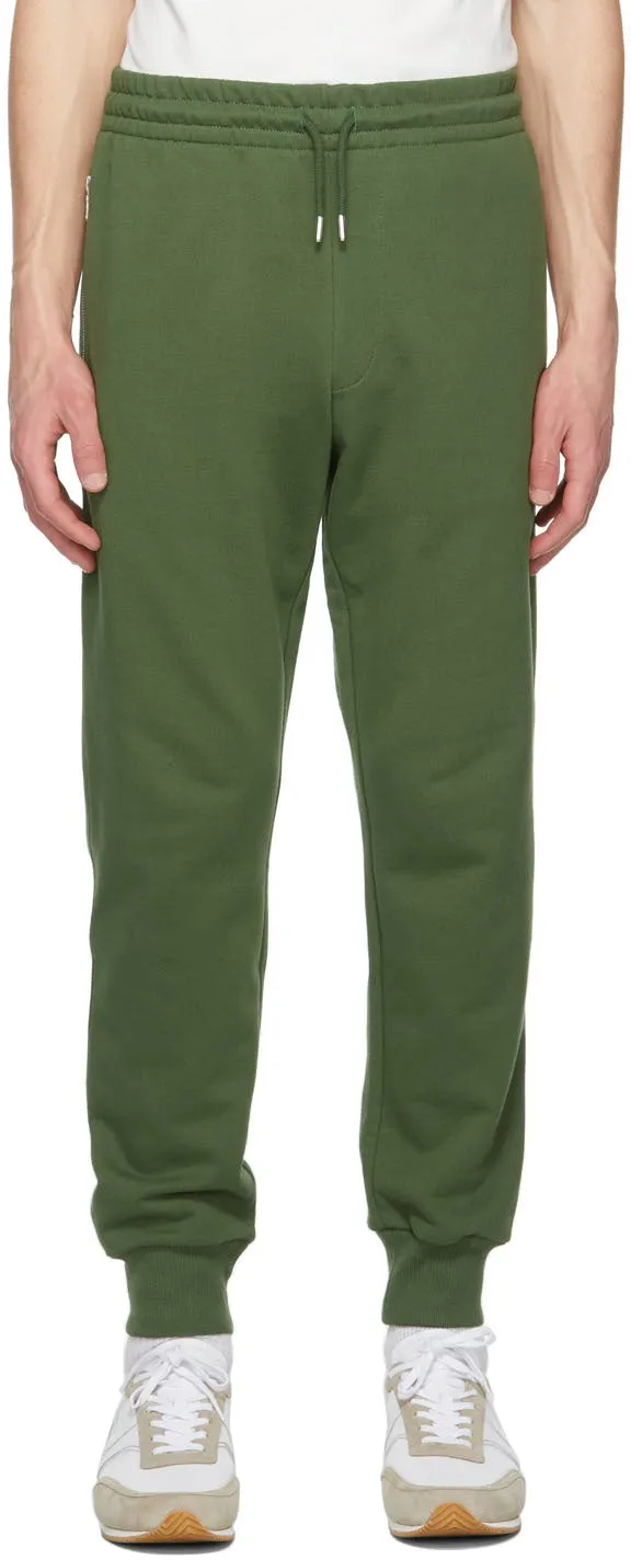 Dries Van Noten Green French Terry Lounge Pants