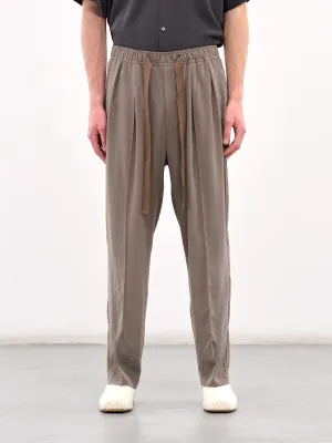 Elasticated Drawstring Trousers (RM251-026-TAUPE)