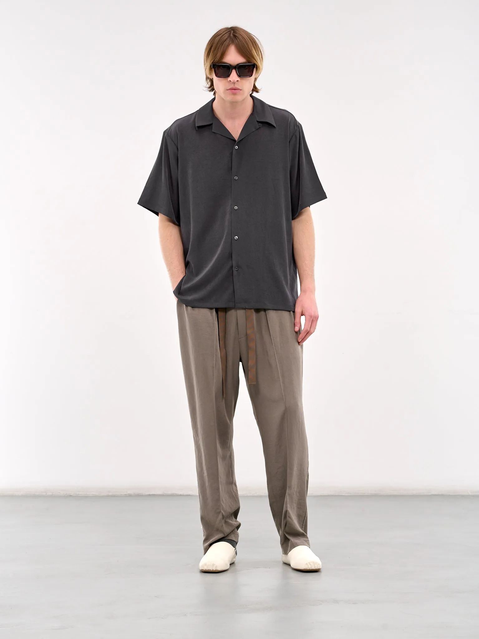 Elasticated Drawstring Trousers (RM251-026-TAUPE)