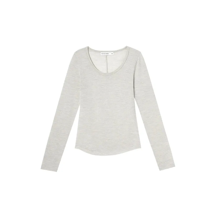 Essential Long-Sleeve Knit Top
