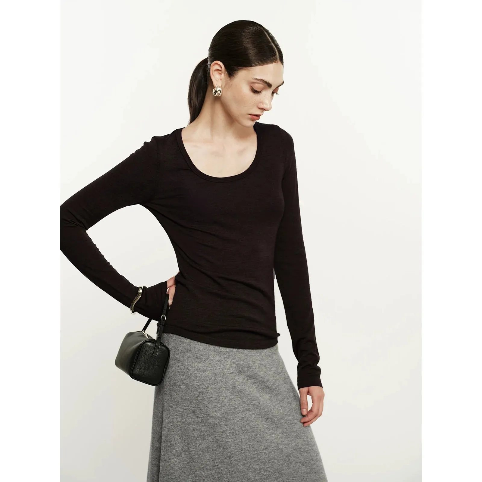Essential Long-Sleeve Knit Top
