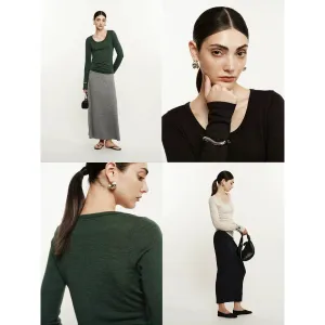 Essential Long-Sleeve Knit Top