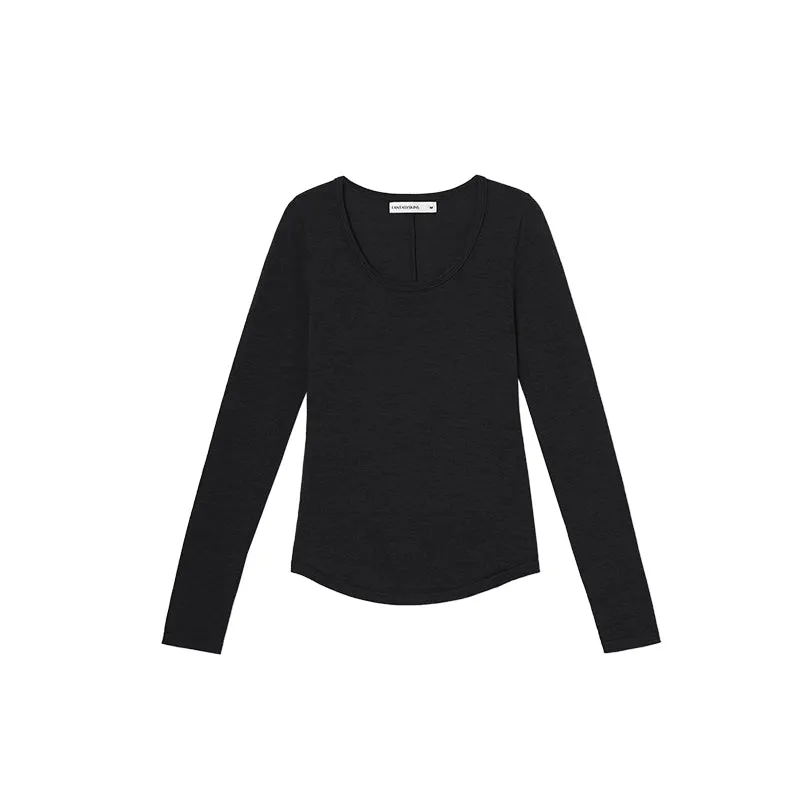 Essential Long-Sleeve Knit Top