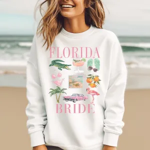 Florida Bride Beach Bachelorette Party Shirts, Florida Babe Bachelorette Tanks