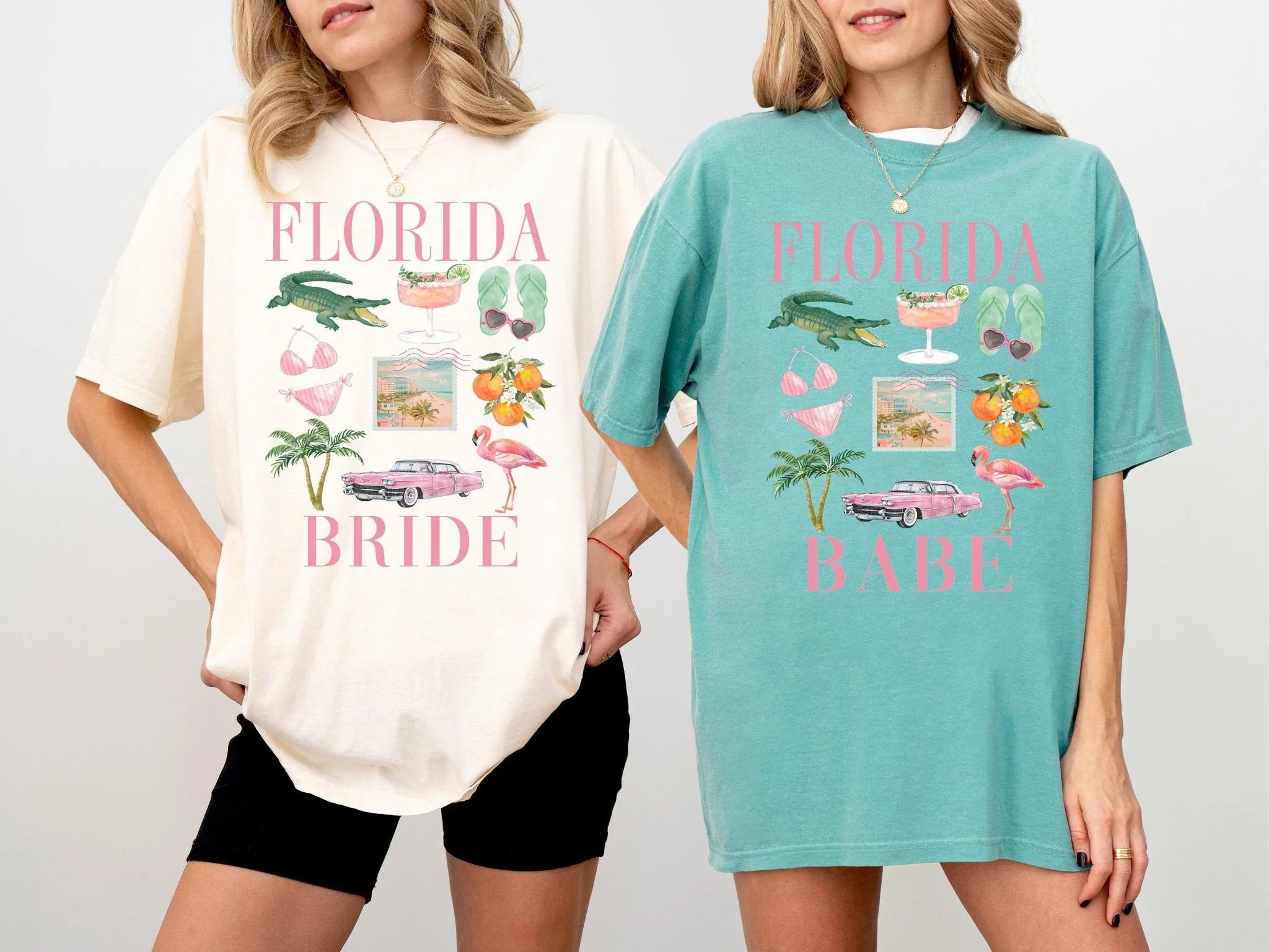 Florida Bride Beach Bachelorette Party Shirts, Florida Babe Bachelorette Tanks