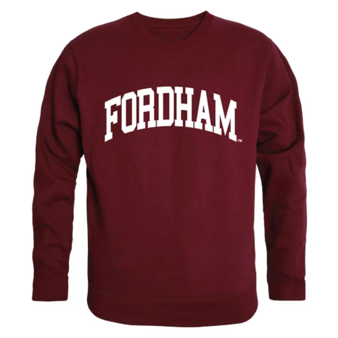 Fordham University Rams Arch Crewneck Pullover Sweatshirt Sweater Maroon