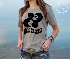 Gemini | Retro Zodiac Tee