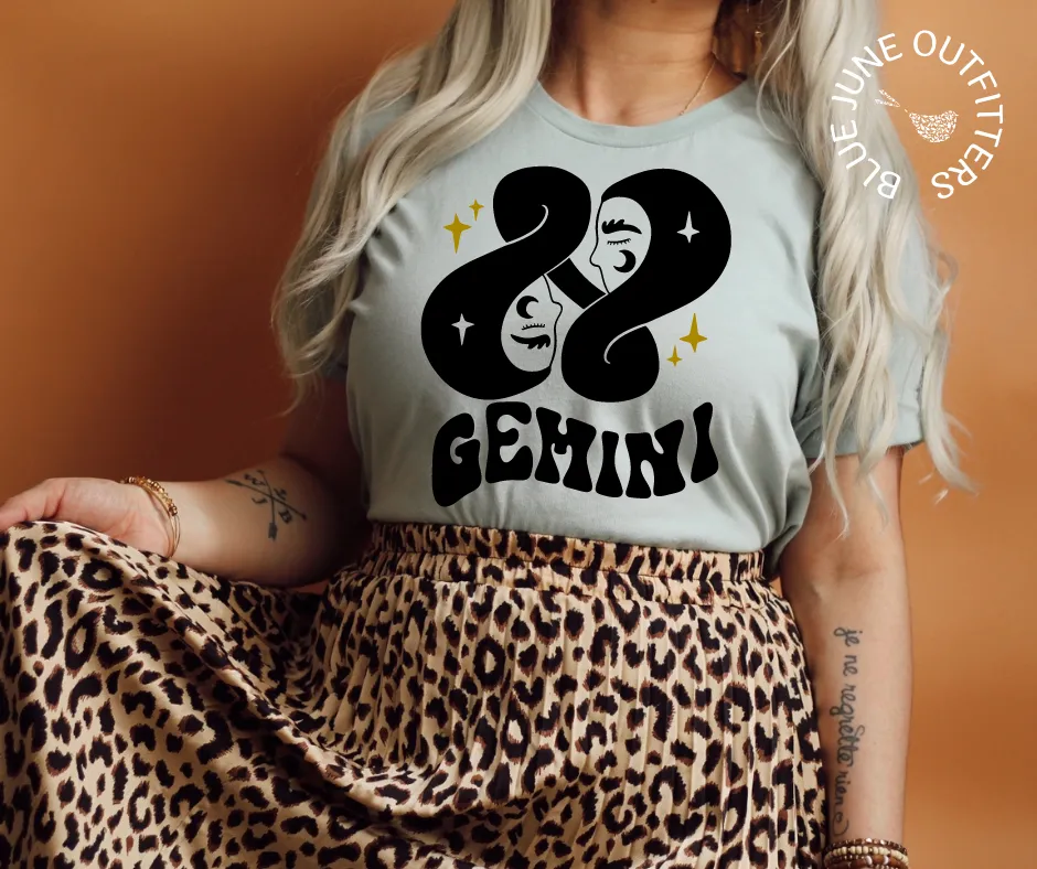 Gemini | Retro Zodiac Tee
