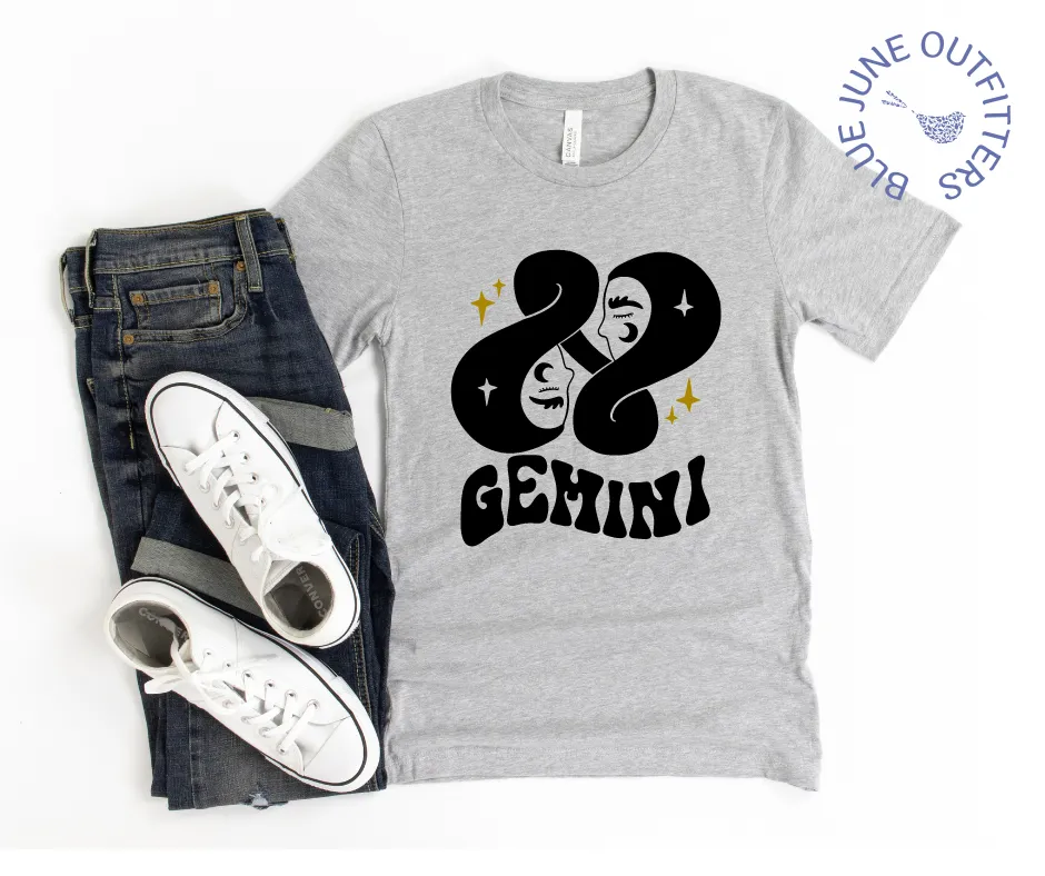 Gemini | Retro Zodiac Tee