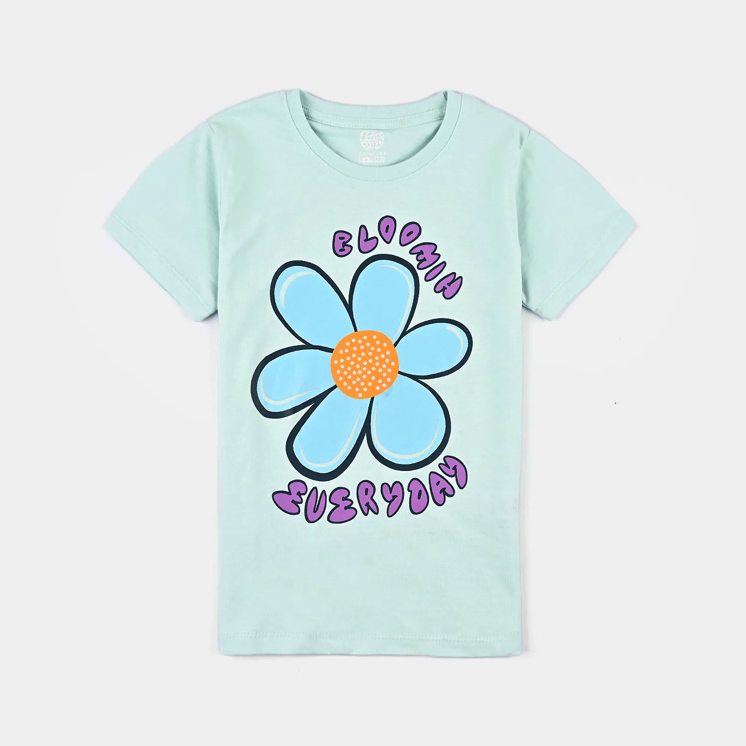 Girls Cotton Jersey T-Shirt H/S-B.Blue