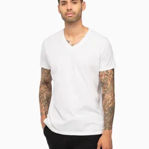 Good Neighbour | Richer Poorer V-Neck Tee (Heather Grey)
V-Neck Tee (White)