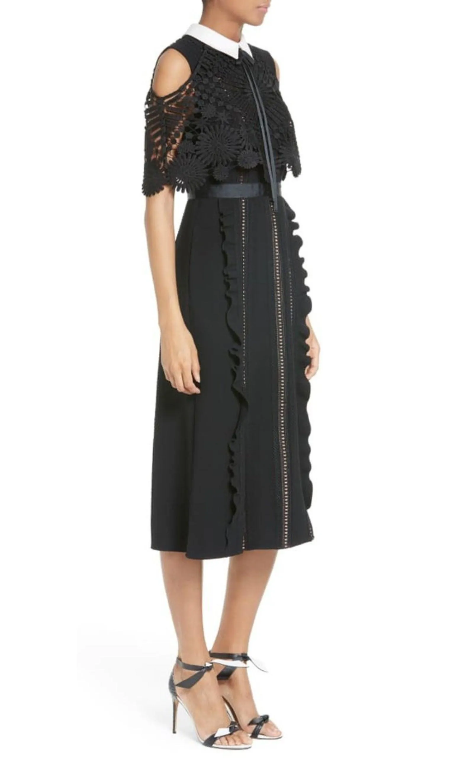 Hinkley Cold Shoulder Midi Dress
